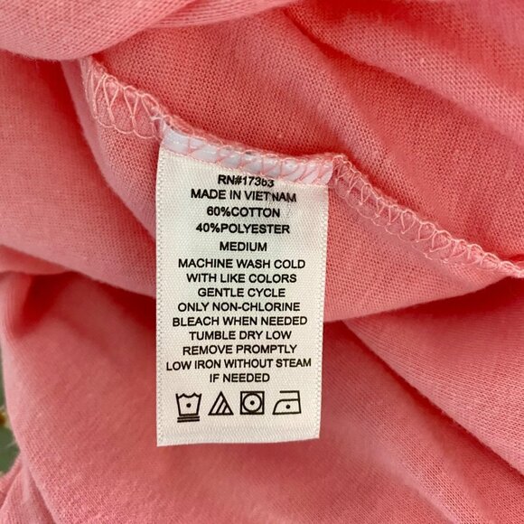 Anne Klein Pink Short Sleeve Tee Women's Medium - Picture 8 of 8